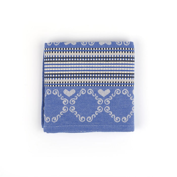 Keukentextiel  biologisch katoen-Bunzlau Castle- Lace, royal bleu - O-lijf de Culinaire Cadeau en Lifestyle webshop 