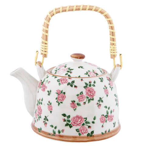 Porseleinen theepot met zeef 0,7 liter